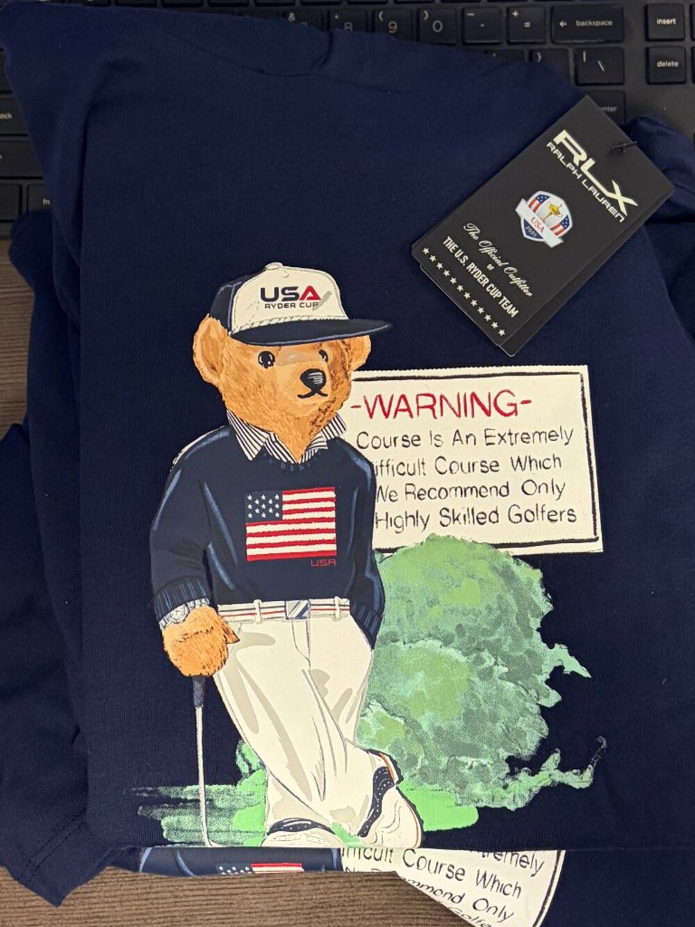 U.S. Ryder Cup Polo Bear Hooded Tee - Picture 4 of 4